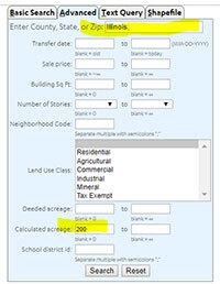 Advanced Parcel Search Feature Report All 2
